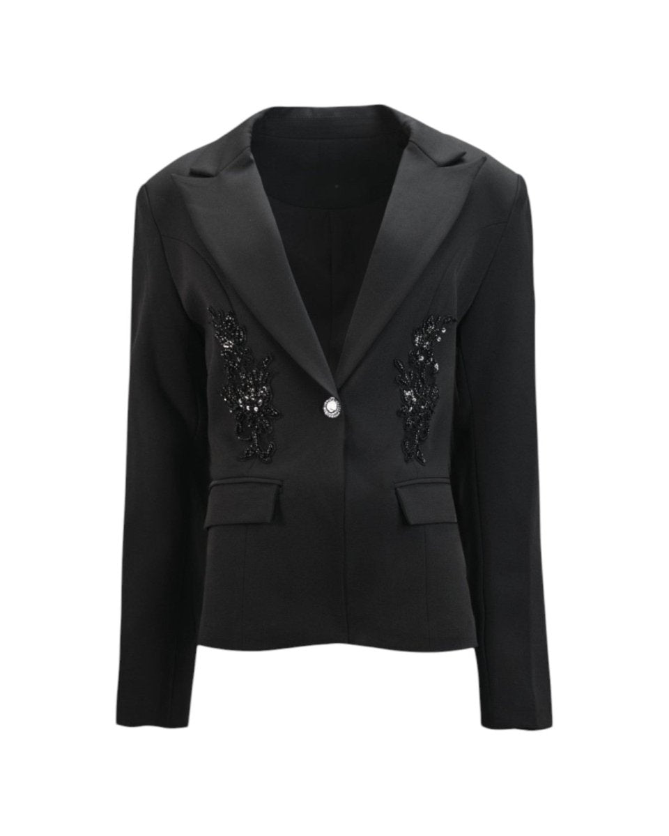 BEADED EMBELLISHED BLAZER
