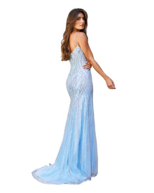 BEADED GEOMETRICS EVENING GOWN