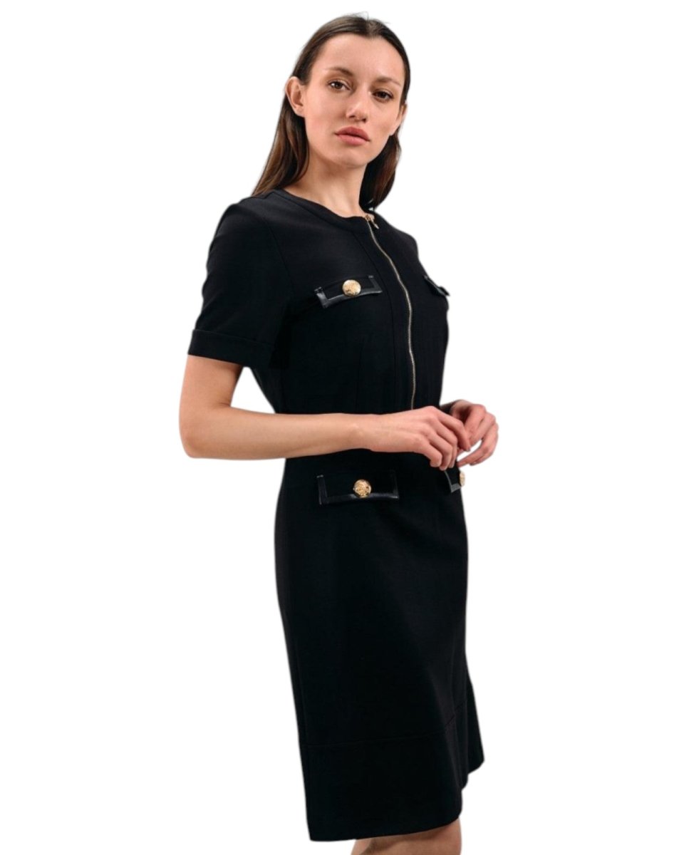 BELTED ZIPPER DRESS - Nakhle.Ets - Dresses