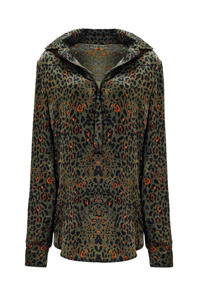 BOLD ANIMAL PRINT BLOUSE - Nakhle.Ets - Blouse