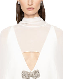 BOW CAPE DRESS