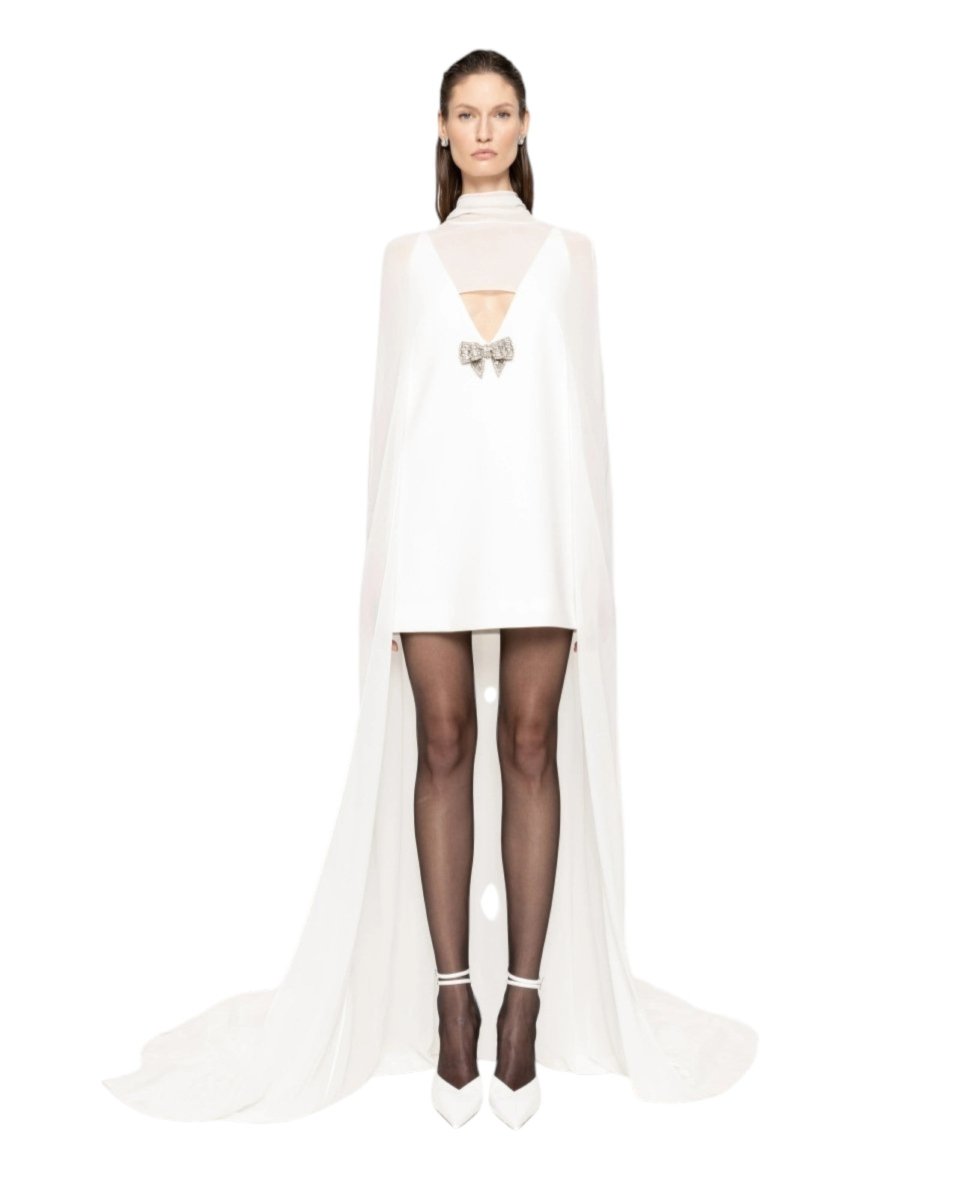 BOW CAPE DRESS