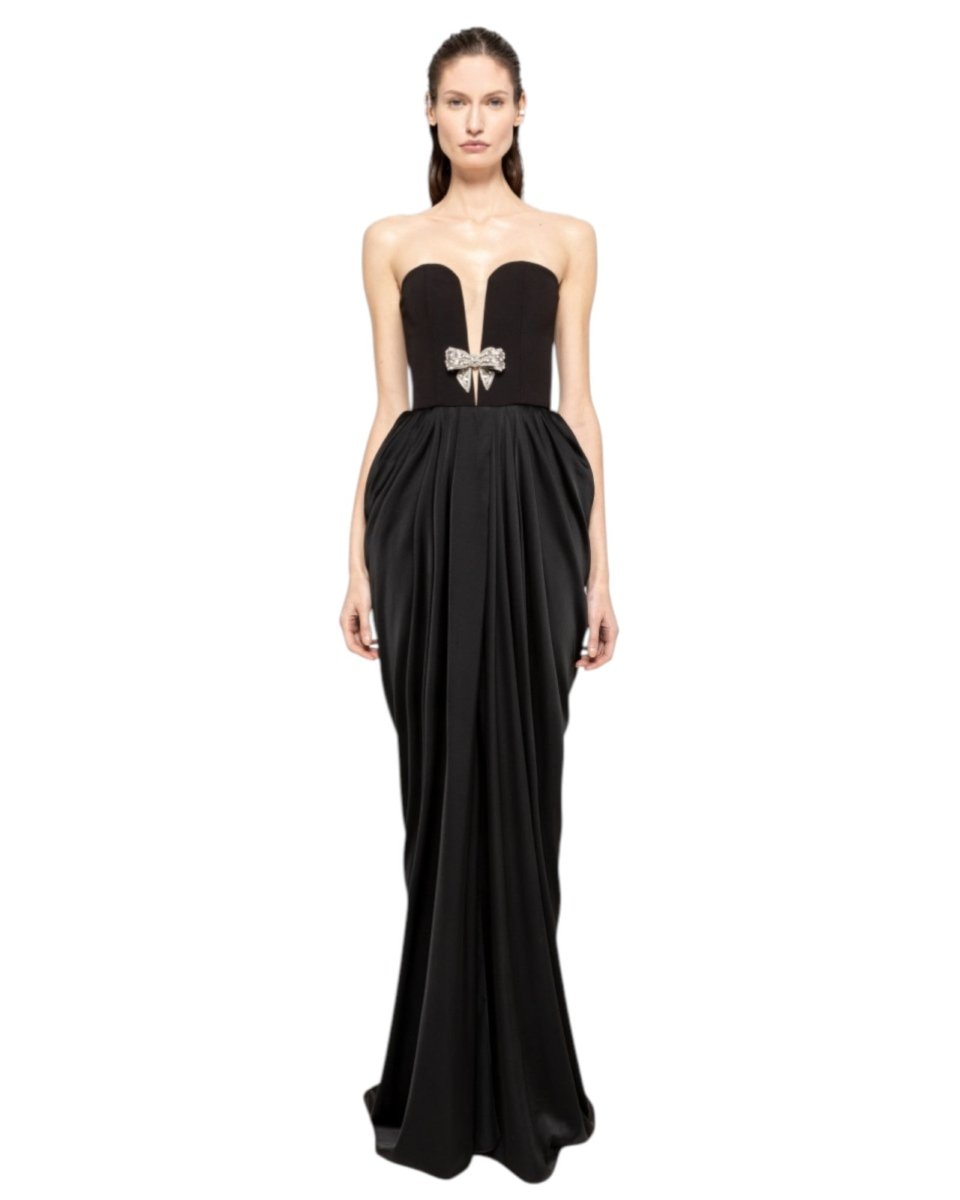 BOW DETAIL GOWN