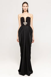BOW DETAIL GOWN - Nakhle.Ets - Dresses