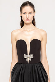 BOW DETAIL GOWN - Nakhle.Ets - Dresses