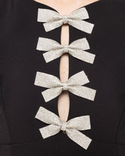 BOW TRIM MIDI DRESS - Nakhle.Ets - Dresses