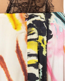 BUTTERFLY PRINT CORSET MAXI DRESS
