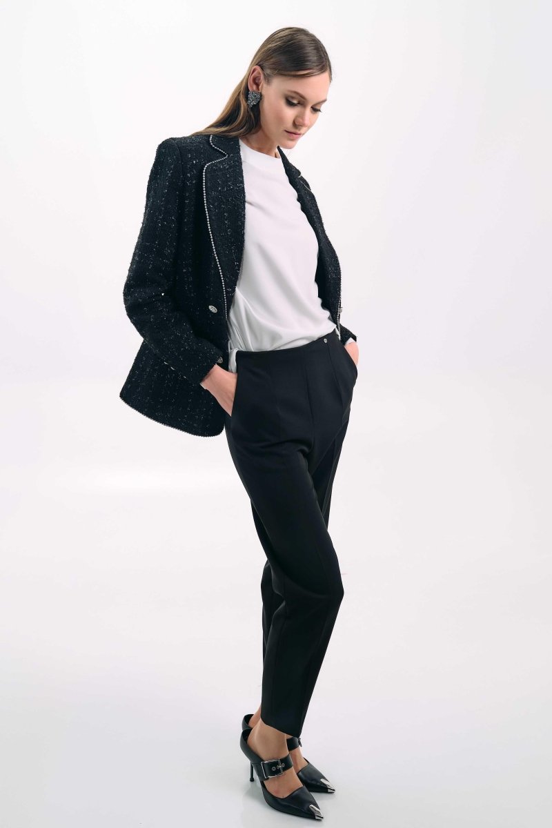 BUTTON ACCENT BLOUSE - Nakhle.Ets - Blouse