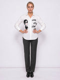 CRYSTAL PRINT POPLIN SHIRT