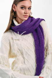 CABLE KNIT FRINGE TURTLENECK SWEATER - Nakhle.Ets - Dresses