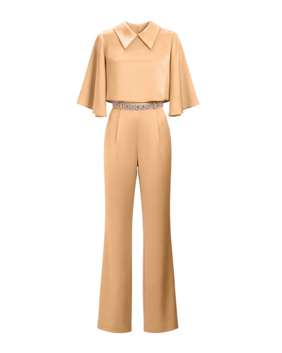 CAPE-SLEEVE EMBELLISHED SET