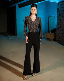 CHAIN BELT JUMPSUIT
