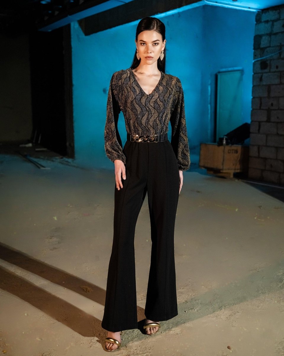 CHAIN BELT JUMPSUIT