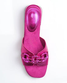 CHAIN EMBELLISHED SLIDE