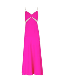 CHAIN STRAP CUTOUT SLIP DRESS