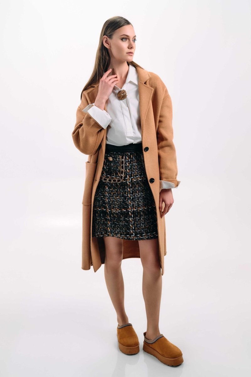 CLASSIC SATIN SHIRT - Nakhle.Ets - Blouse