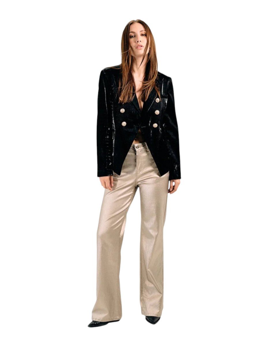 CROCODILE-EFFECT BLAZER