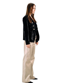 CROCODILE-EFFECT BLAZER
