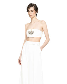 CRYSTAL BOW CROP TOP