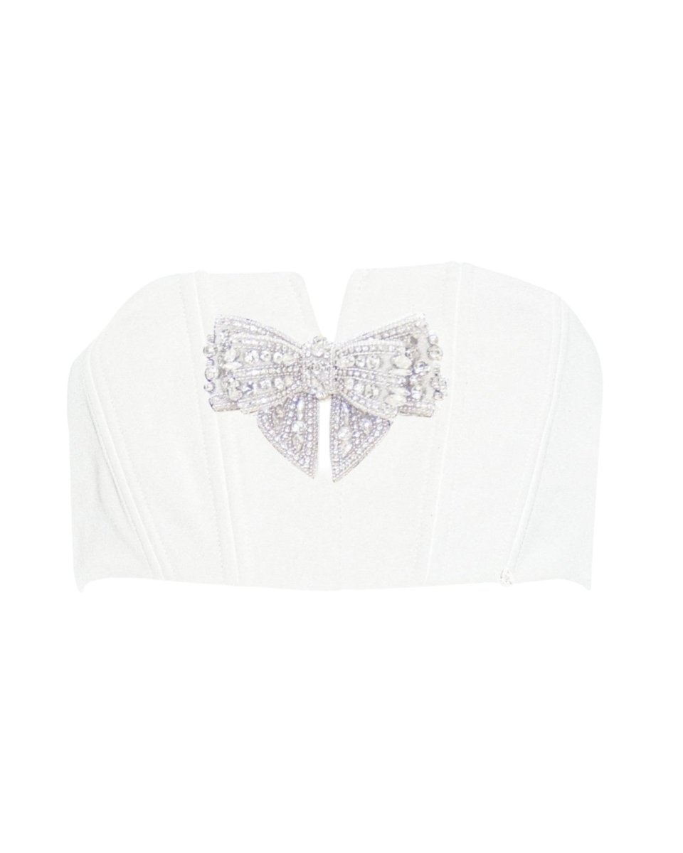 CRYSTAL BOW CROP TOP - Nakhle.Ets - Tops