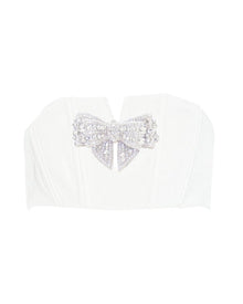 CRYSTAL BOW CROP TOP