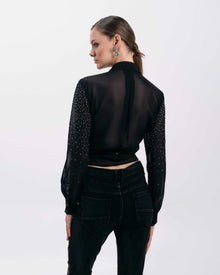 CRYSTAL CONSTELLATION SHEER SHIRT