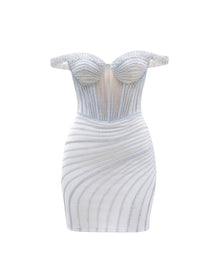 CRYSTAL CORSET SHORT DRESS