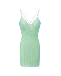 CRYSTAL CRISS - CROSS SHORT DRESS - Nakhle.Ets - Dresses