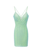 CRYSTAL CRISS - CROSS SHORT DRESS - Nakhle.Ets - Dresses