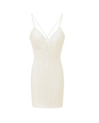 CRYSTAL CRISS - CROSS SHORT DRESS - Nakhle.Ets - Dresses