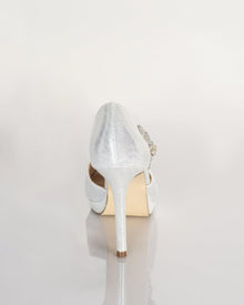 CRYSTAL D’ORSAY PEEP TOE HEELS