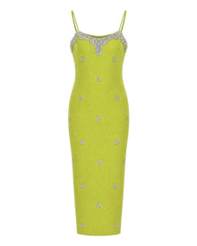 CRYSTAL SCATTER MIDI DRESS