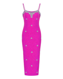 CRYSTAL SCATTER MIDI DRESS