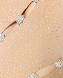 CRYSTAL SPIRAL CUTOUT GOWN