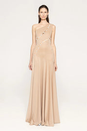 CRYSTAL SPIRAL CUTOUT GOWN - Nakhle.Ets - Dresses