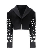 CUTOUT CROPPED BLAZER