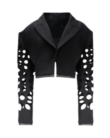 CUTOUT CROPPED BLAZER