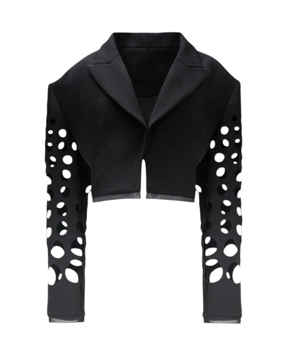 CUTOUT CROPPED BLAZER