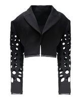 CUTOUT CROPPED BLAZER