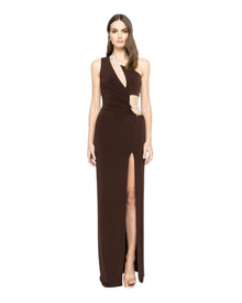 CUTOUT DRAPE DRESS