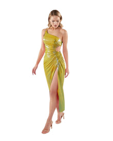 CUTOUT DRAPED GOWN