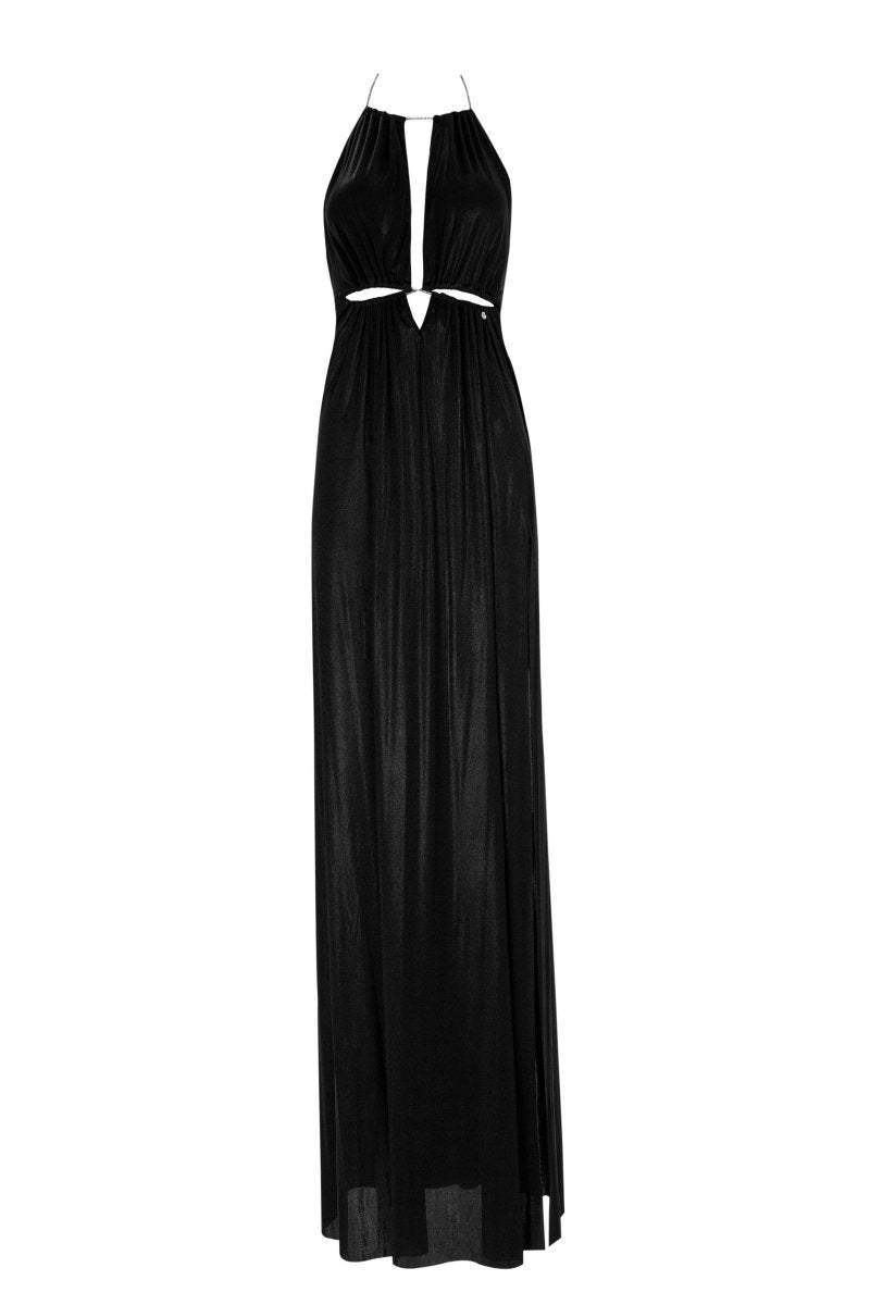 CUTOUT HALTER MAXI DRESS - Nakhle.Ets - Dresses