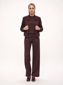 FUNNEL NECK DRAWSTRING HEM JACKET