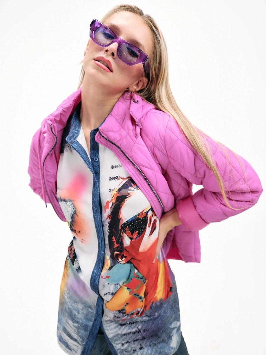 DENIM POP ART SHIRT - Nakhle.Ets - Shirts