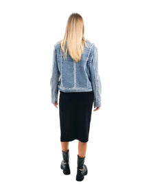 DISTRESSED DENIM JACKET
