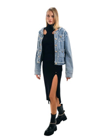 DISTRESSED DENIM JACKET