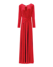 DRAPED KEYHOLE LONG GOWN - Nakhle.Ets - Dresses