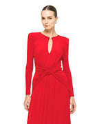DRAPED KEYHOLE LONG GOWN - Nakhle.Ets - Dresses