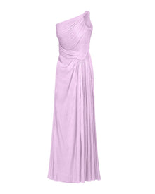 DRAPED ONE-SHOULDER EVENING GOWN
