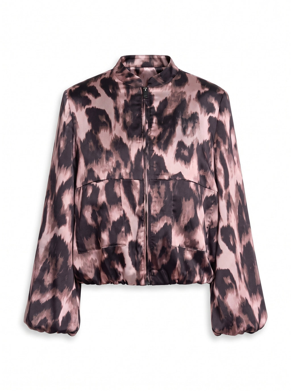 Abstract Satin Jacket